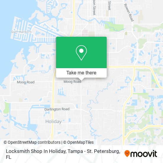 Mapa de Locksmith Shop In Holiday