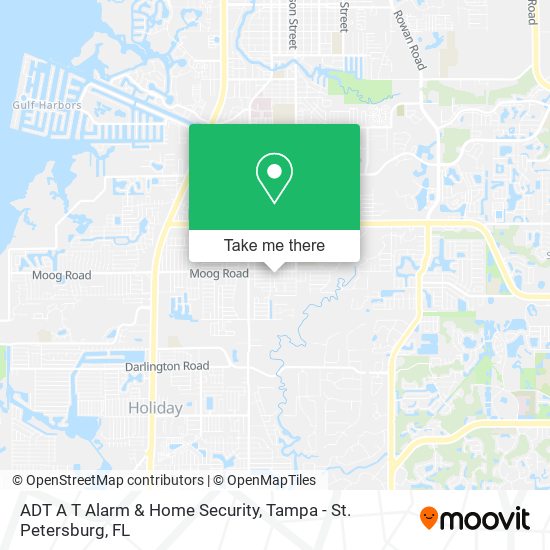 Mapa de ADT A T Alarm & Home Security