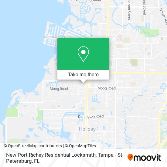 Mapa de New Port Richey Residential Locksmith