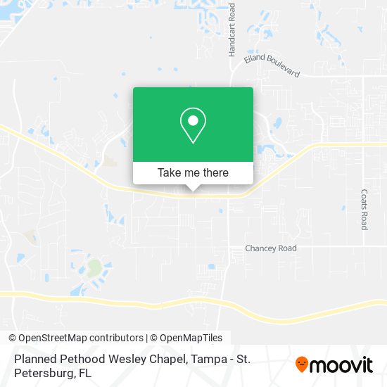 Mapa de Planned Pethood Wesley Chapel