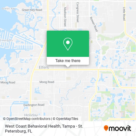Mapa de West Coast Behavioral Health