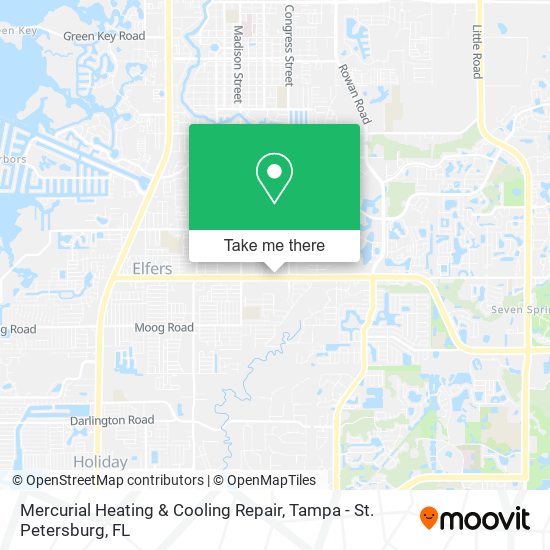 Mercurial Heating & Cooling Repair map