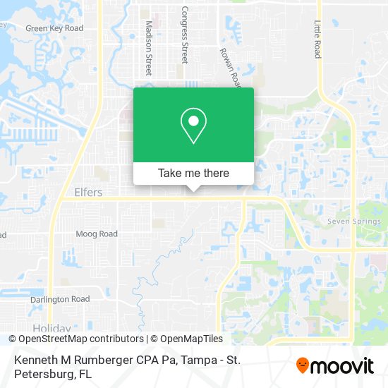 Kenneth M Rumberger CPA Pa map