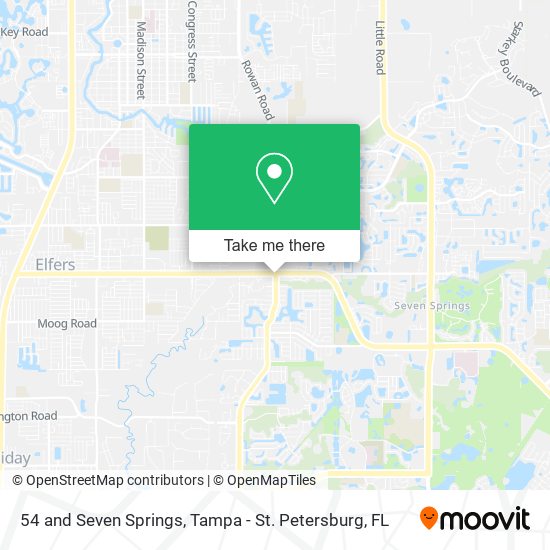 54 and Seven Springs map