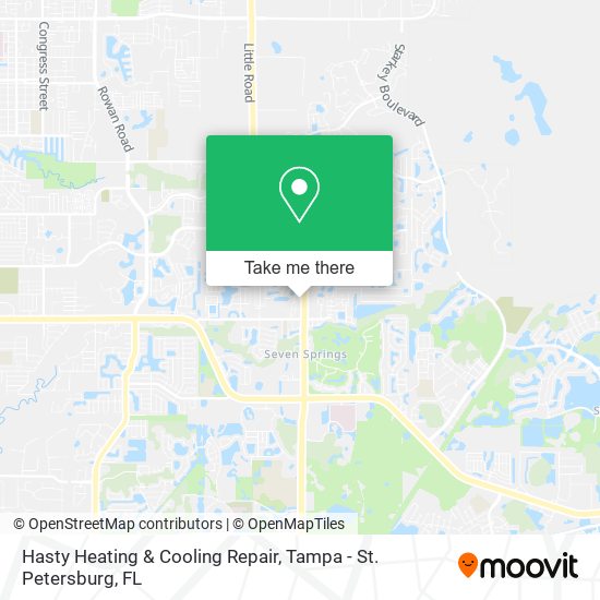 Hasty Heating & Cooling Repair map