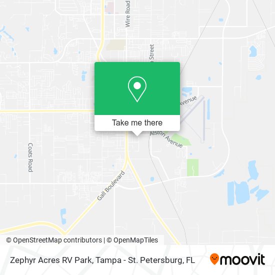 Mapa de Zephyr Acres RV Park