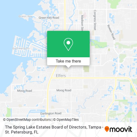 The Spring Lake Estates Board of Directors map