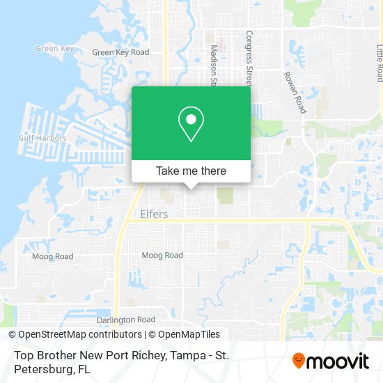 Mapa de Top Brother New Port Richey