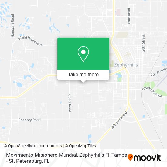 Movimiento Misionero Mundial, Zephyrhills Fl map