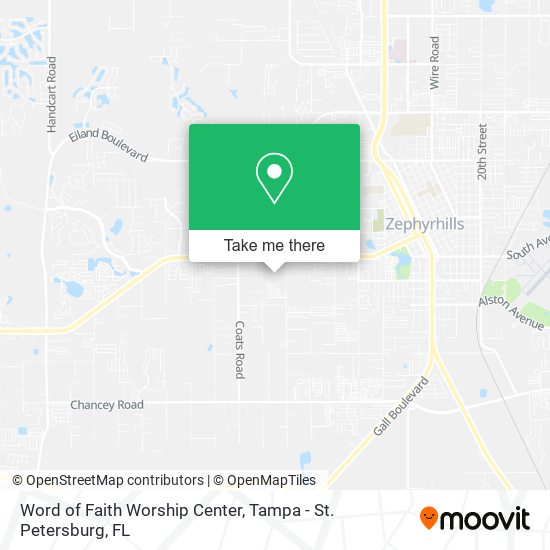 Mapa de Word of Faith Worship Center