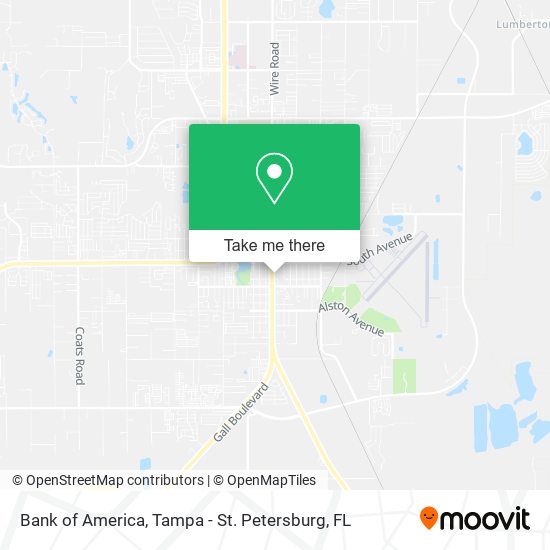 Mapa de Bank of America