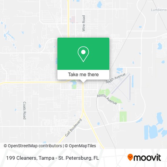 199 Cleaners map