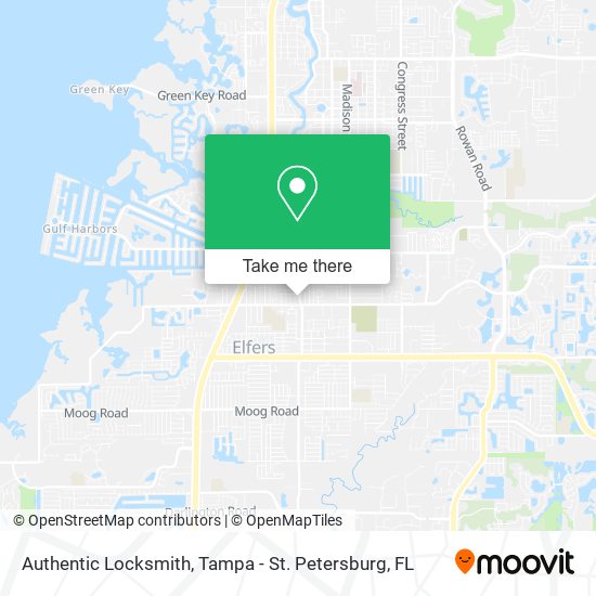 Mapa de Authentic Locksmith