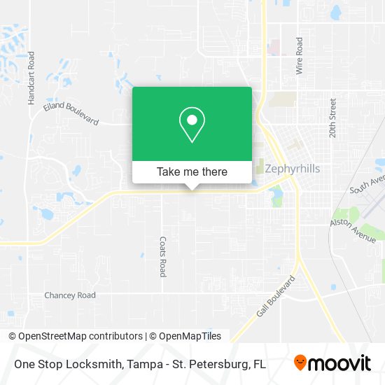One Stop Locksmith map