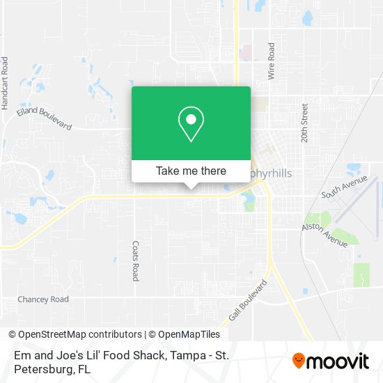 Em and Joe's Lil' Food Shack map