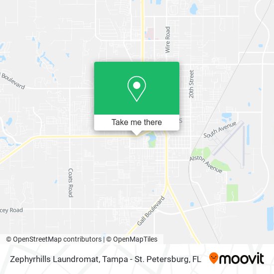 Mapa de Zephyrhills Laundromat