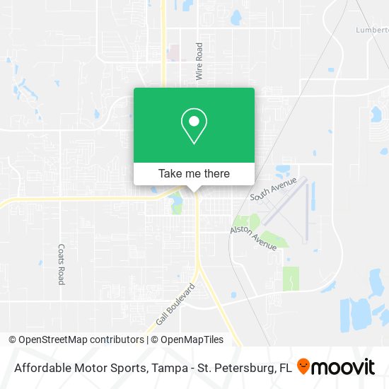 Affordable Motor Sports map
