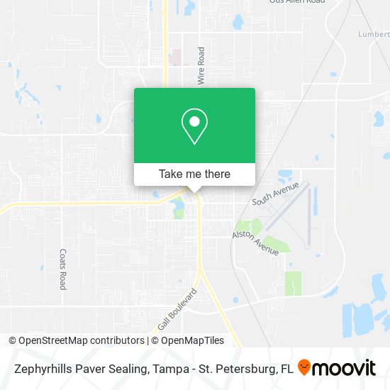 Zephyrhills Paver Sealing map