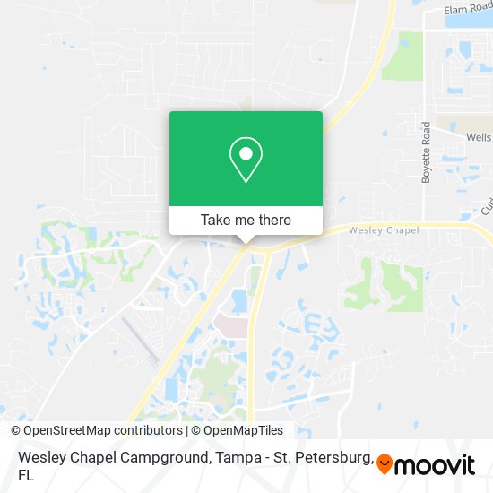 Wesley Chapel Campground map