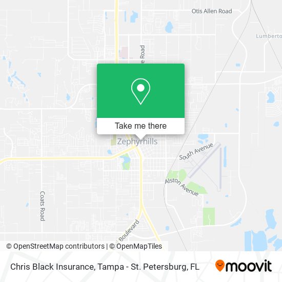 Chris Black Insurance map