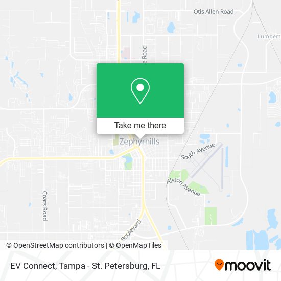 EV Connect map