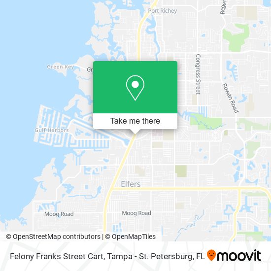 Felony Franks Street Cart map