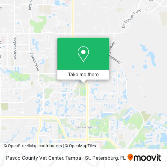 Mapa de Pasco County Vet Center