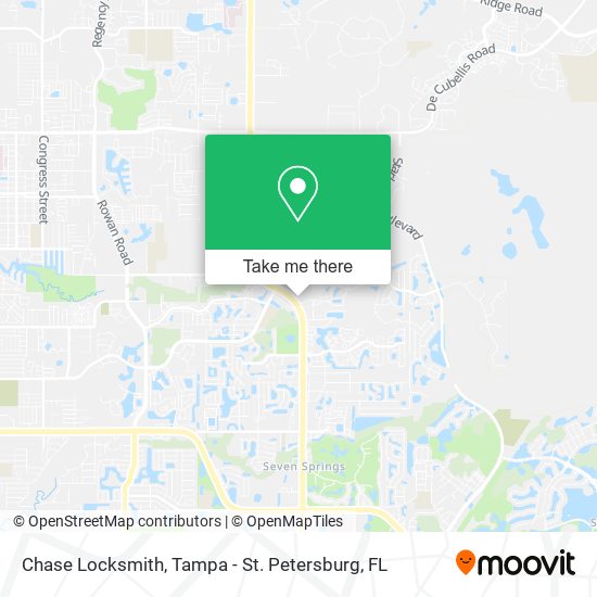 Mapa de Chase Locksmith
