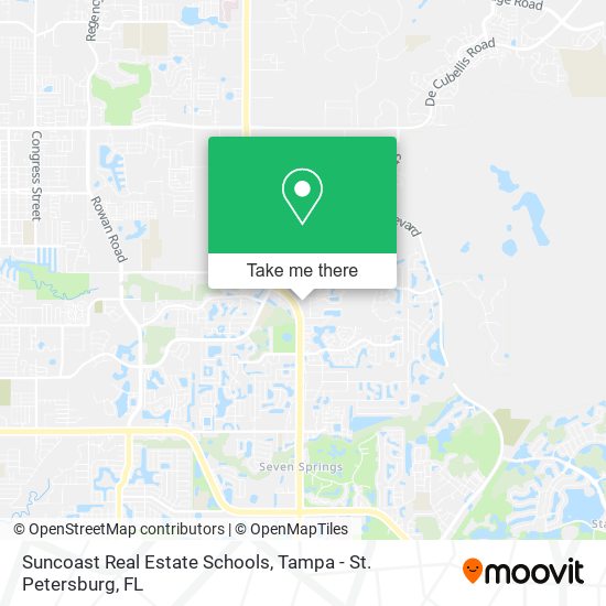 Suncoast Real Estate Schools map