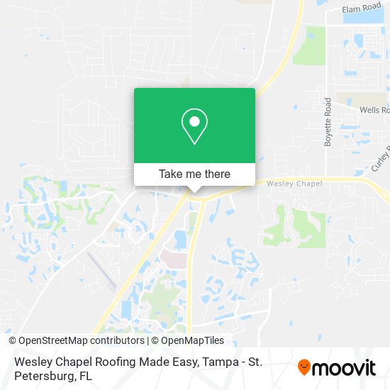 Mapa de Wesley Chapel Roofing Made Easy