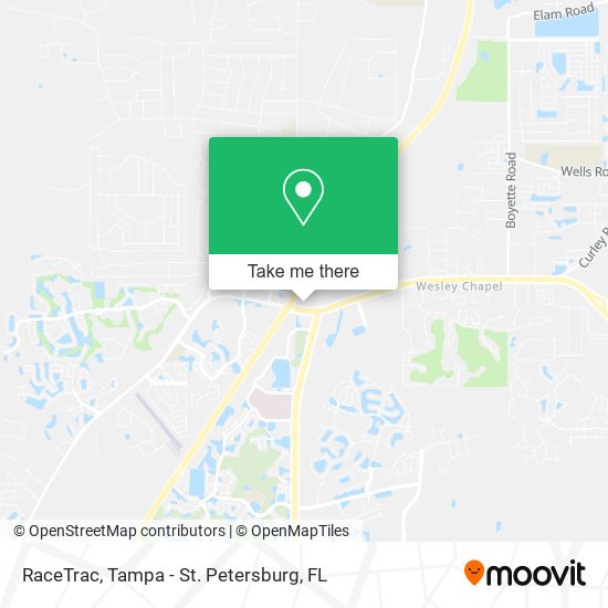 RaceTrac map