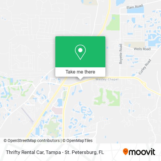 Mapa de Thrifty Rental Car