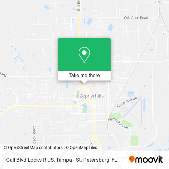 Gall Blvd Locks R US map