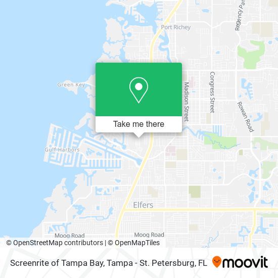 Mapa de Screenrite of Tampa Bay