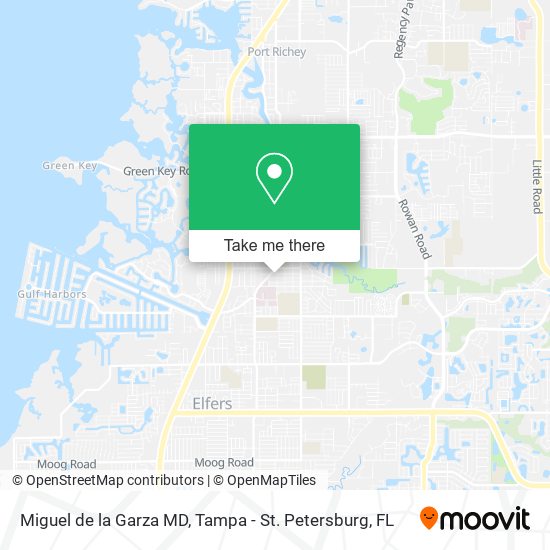 How to get to Miguel de la Garza MD in New Port Richey by bus?