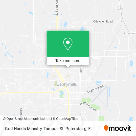 Mapa de God Hands Ministry