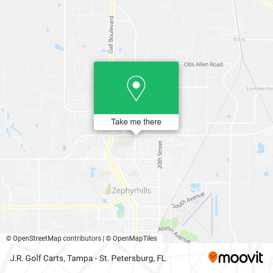 Mapa de J.R. Golf Carts