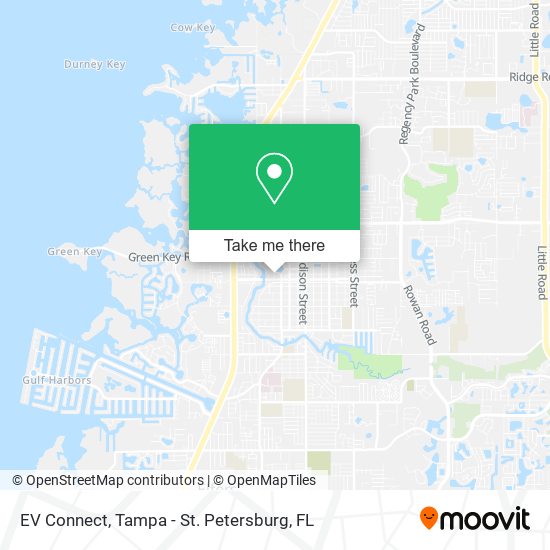 EV Connect map