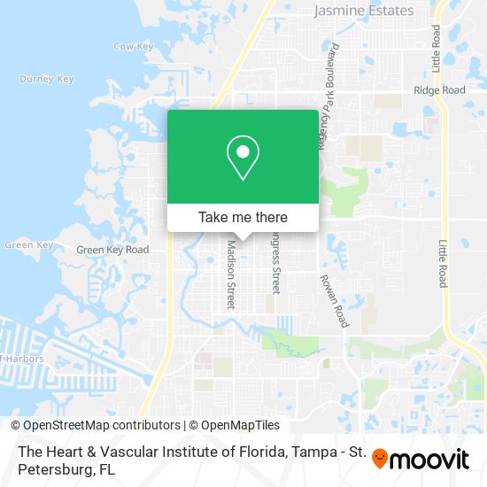 The Heart & Vascular Institute of Florida map