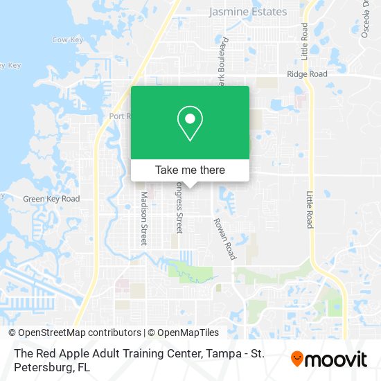 The Red Apple Adult Training Center map