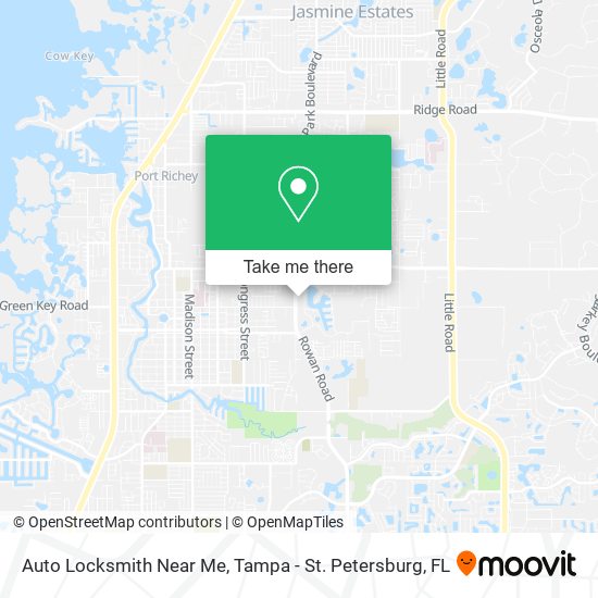 Auto Locksmith Near Me map