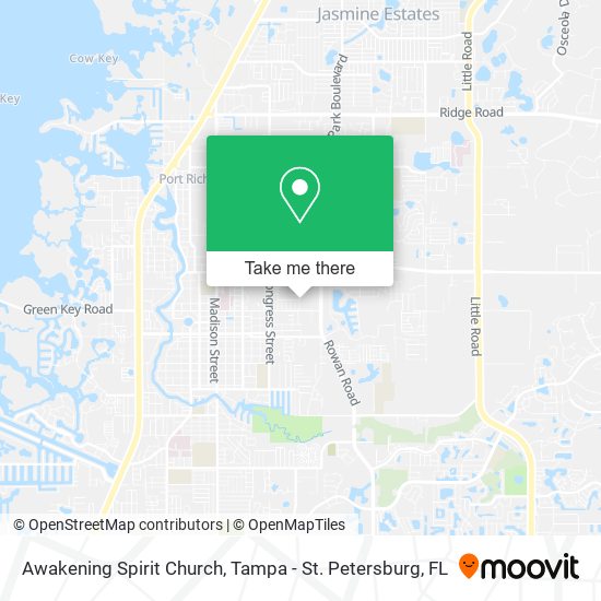 Awakening Spirit Church map