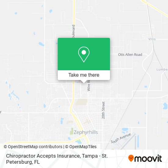 Mapa de Chiropractor Accepts Insurance