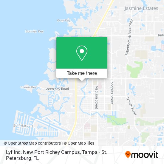 Mapa de Lyf Inc. New Port Richey Campus