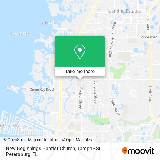 Mapa de New Beginnings Baptist Church