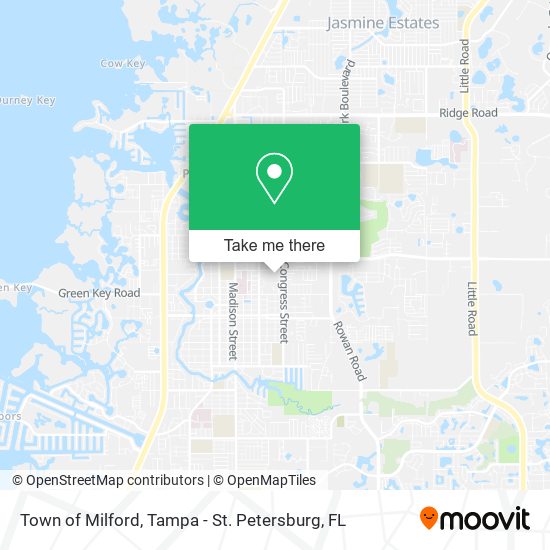 Mapa de Town of Milford