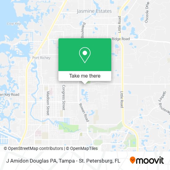 J Amidon Douglas PA map