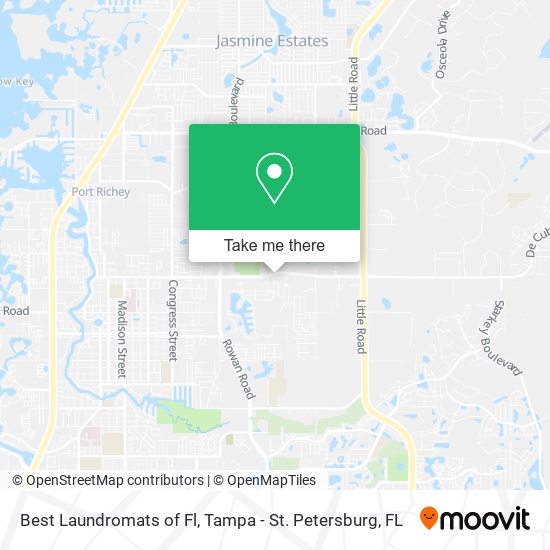 Best Laundromats of Fl map