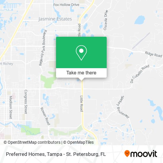 Preferred Homes map