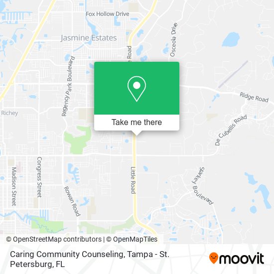 Caring Community Counseling map